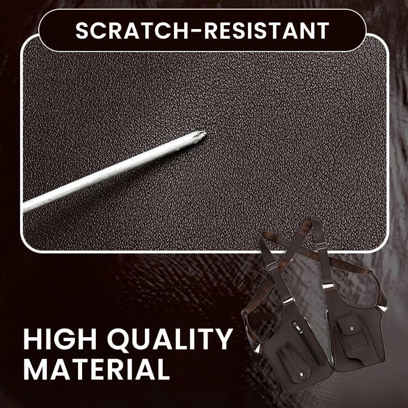 Premium Leather Underarm Shoulder Bag for Men & Women Anti-theft Hidden Storage for Cell Phones & Outdoor Gear Versatile for Cycling Hiking & More